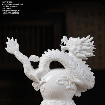TƯỢNG RỒNG BẠCH ĐỊNH - SỨ TRẮNG